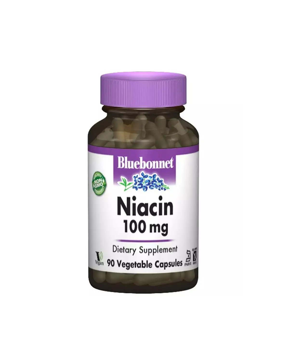 Витамин B3 Ниацин 100мг | 90 кап Bluebonnet Nutrition 20204870