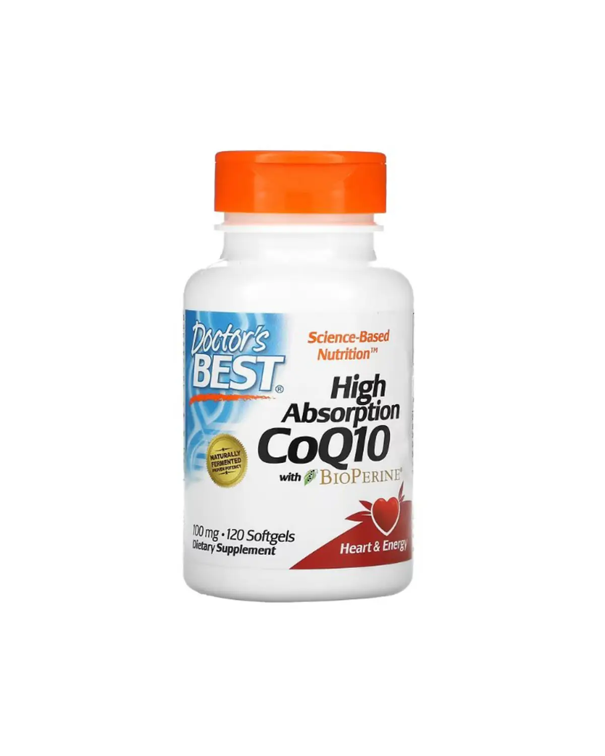 Коэнзим Q-10 с биоперином 100 мг | 120 кап Doctor's Best 20204903