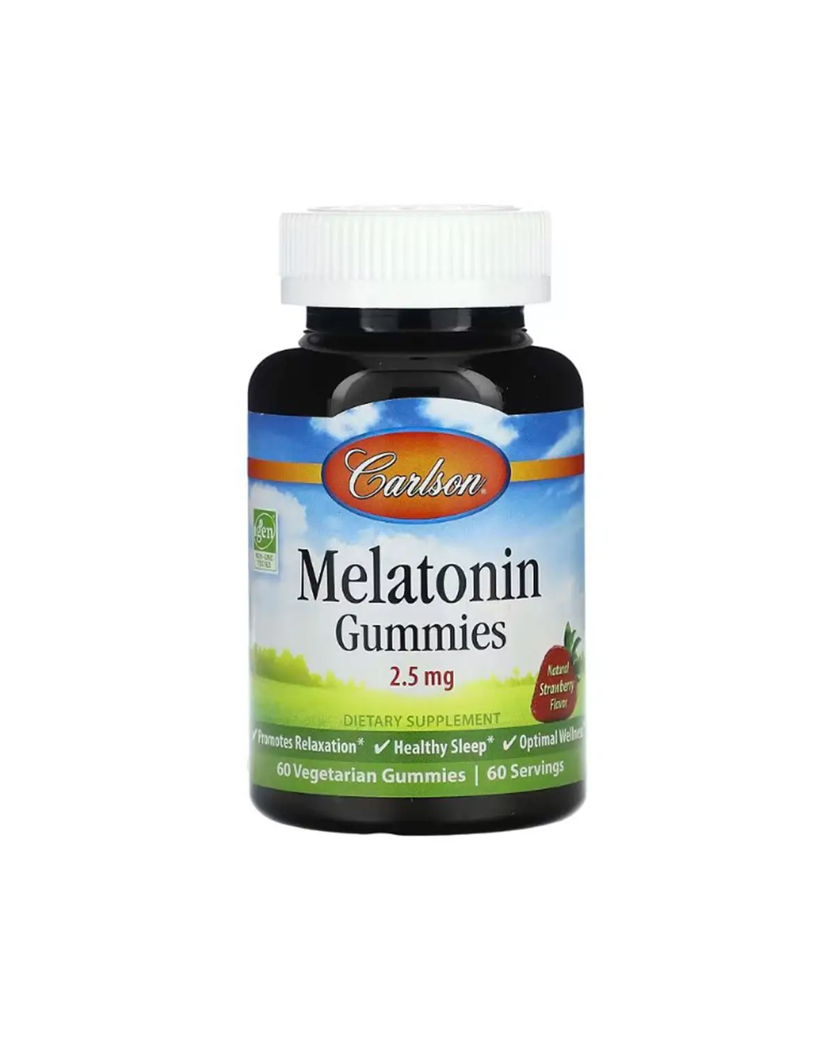 Мелатонін 2,5 мг полуниця | 60 жев цукерок Carlson 20204991