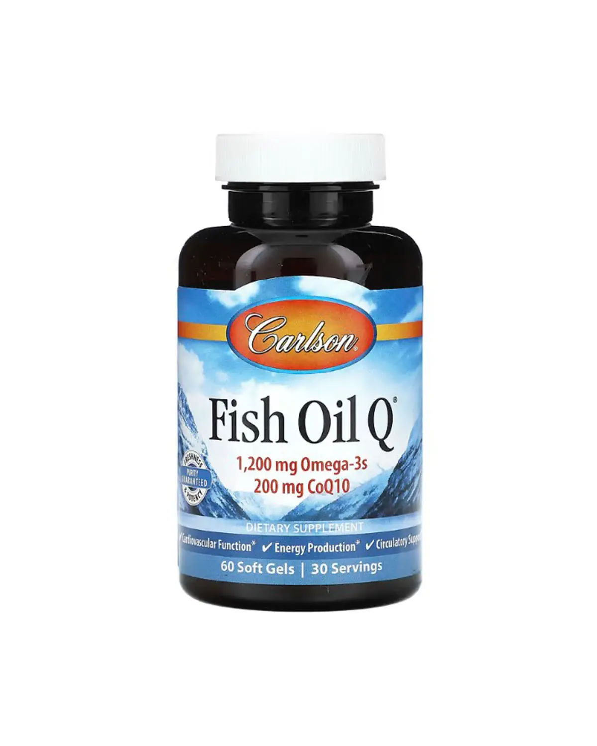 Рыбий жир Омега-3 + Коэнзим Q10 | 60 кап Carlson 20204995
