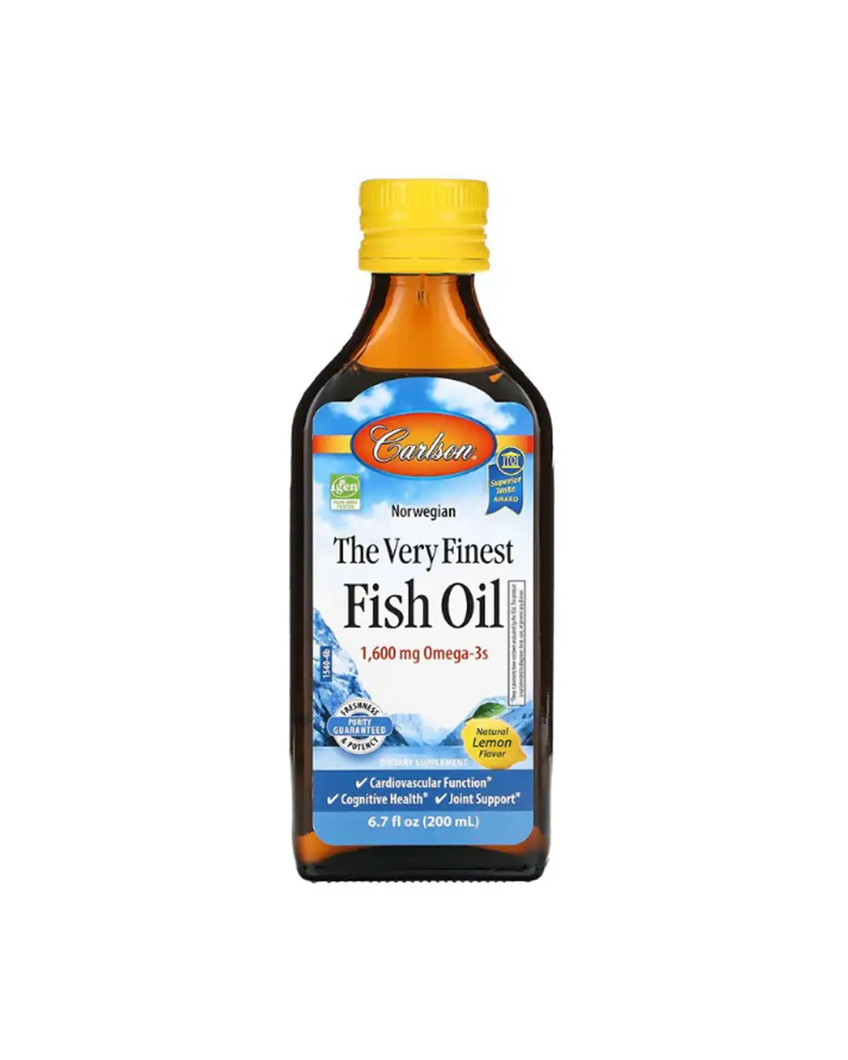 Риб'ячий жир Омега-3 1600 мг лимон | 200 мл Carlson 20205006