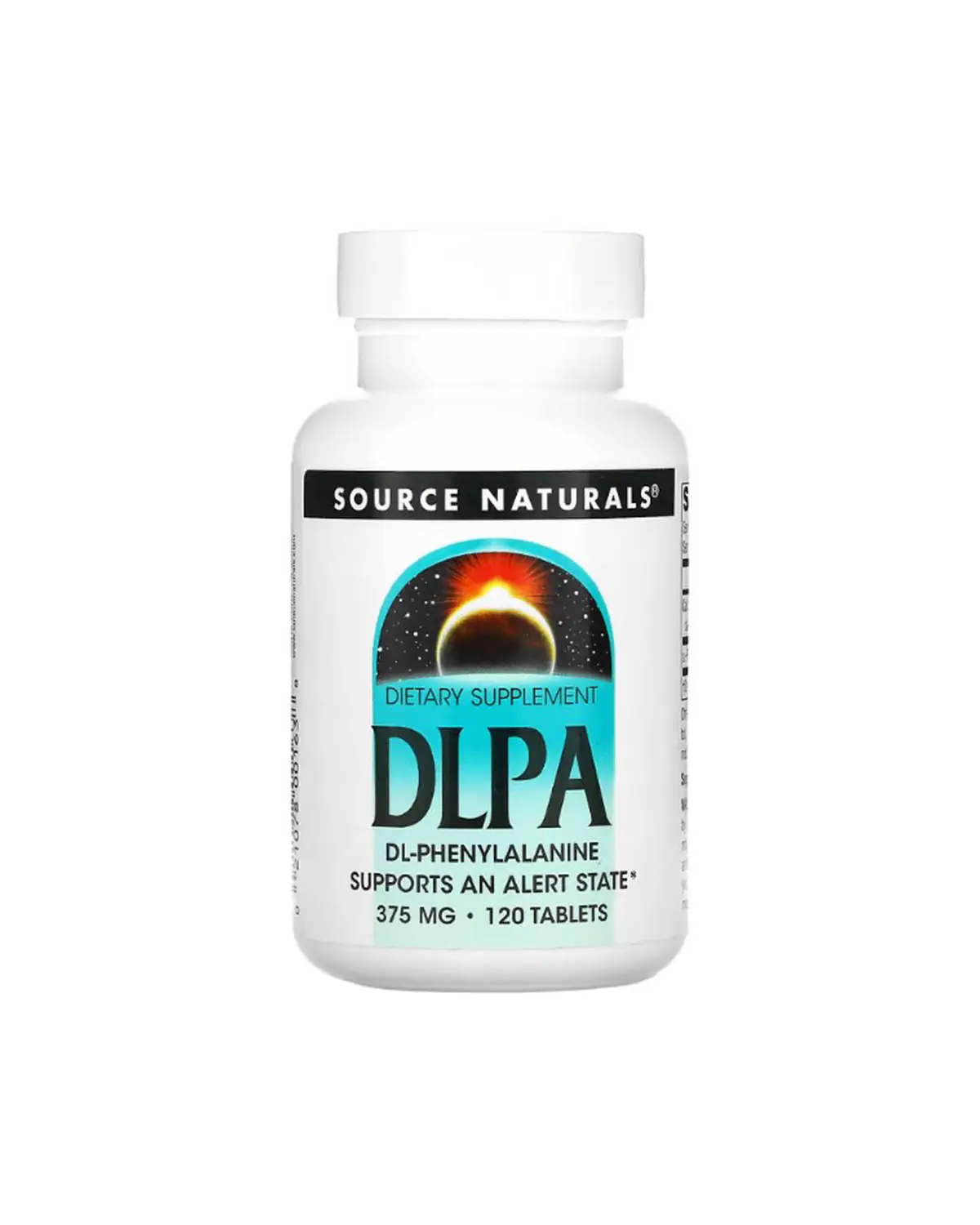 DLPA (фенілаланін) 375 мг | 120 таб Source Naturals 20205012