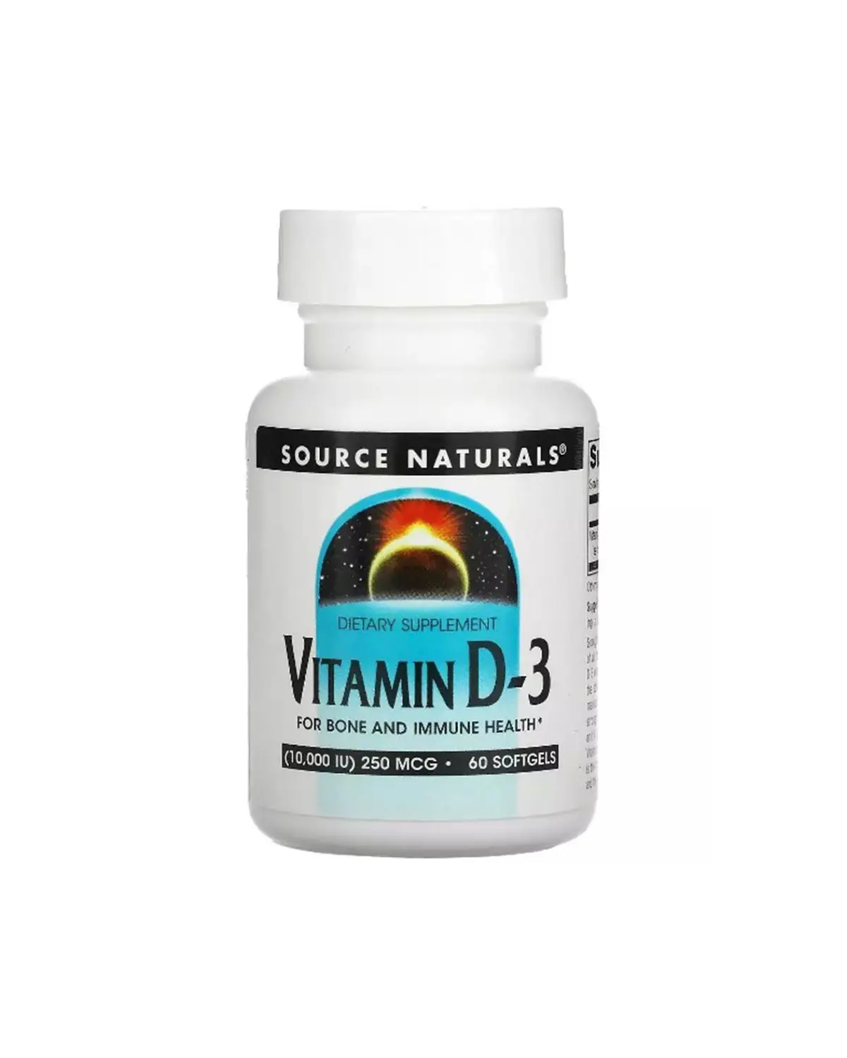 Вітамін D3 10000 МО | 60 кап Source Naturals 20205036