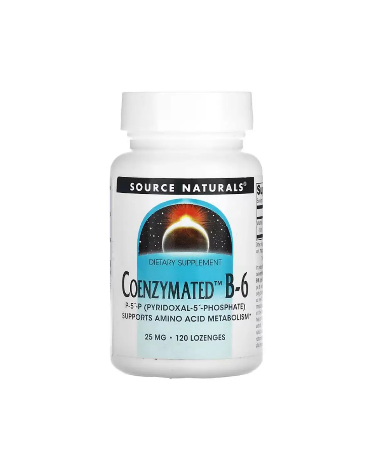 Коензим Вітаміну В6 25 мг | 120 таб для розсмоктування Source Naturals 20205067