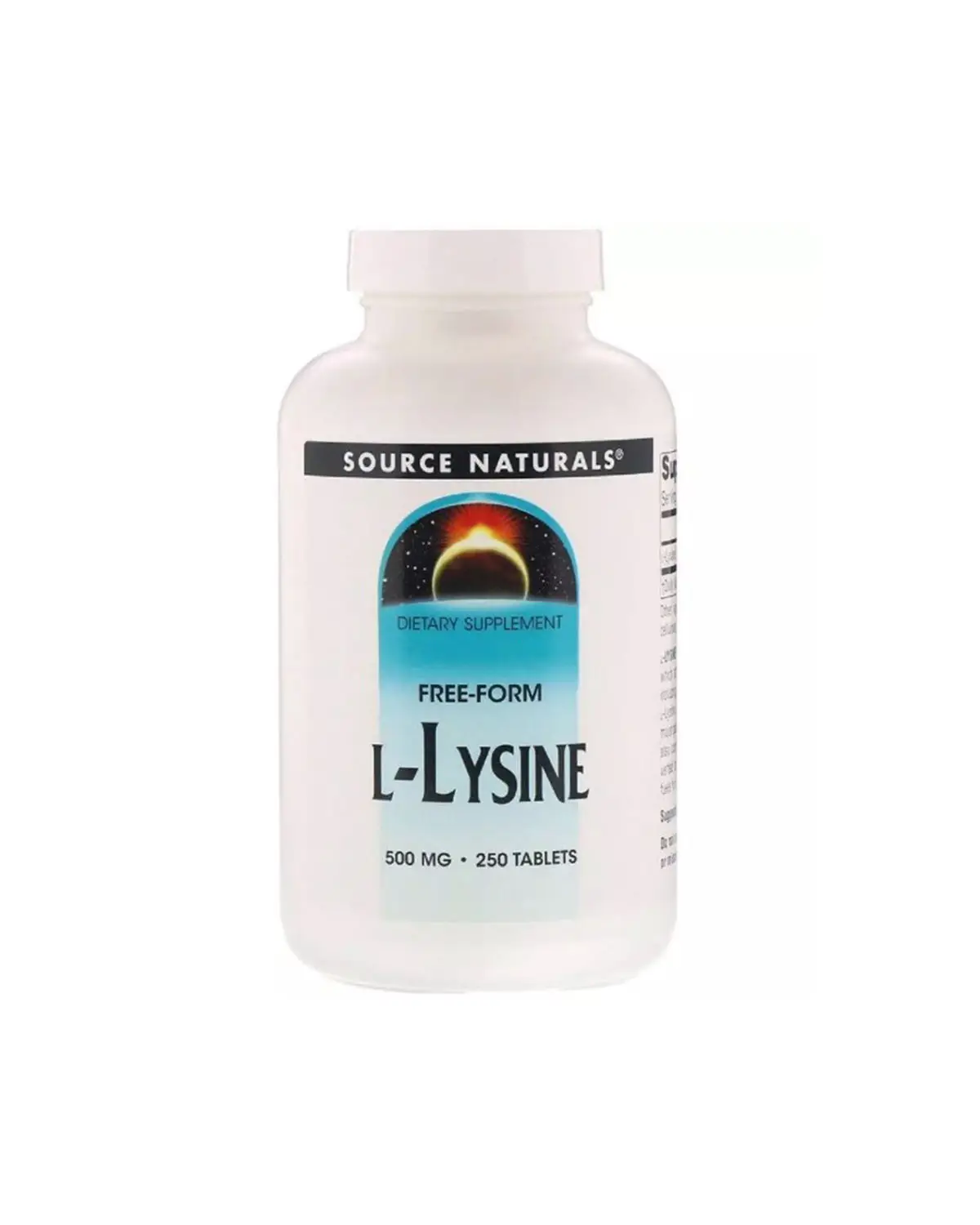 L-Лізин 500 мг | 250 таб Source Naturals 20205072