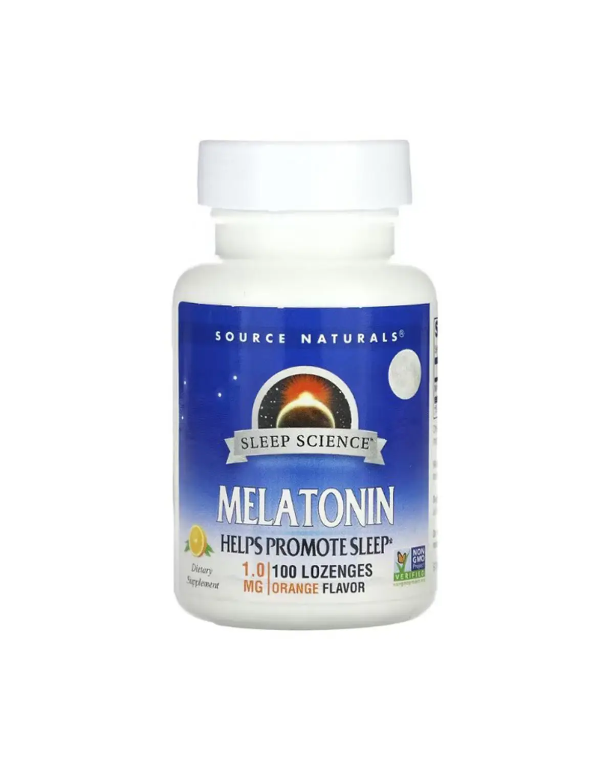 Мелатонин 1 мг апельсин | 100 таб для рассасывания Source Naturals 20205078