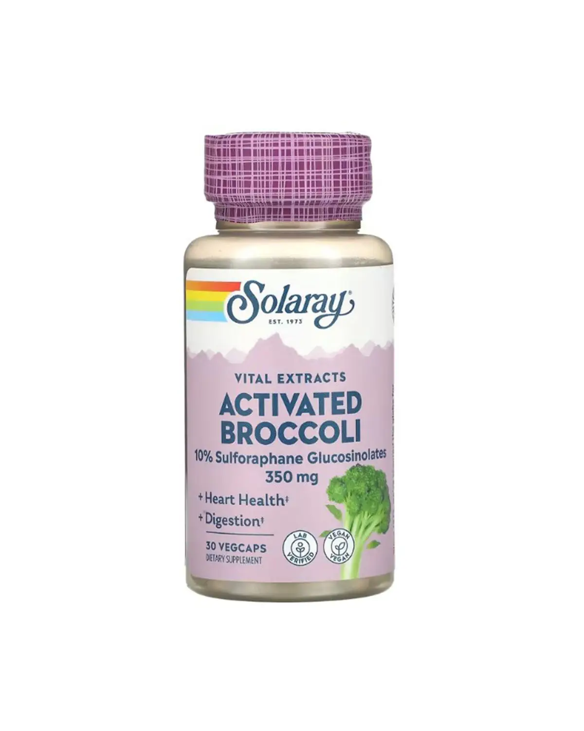 Активированный экстракт семян брокколи 350 мг | 30 кап Solaray 20205124