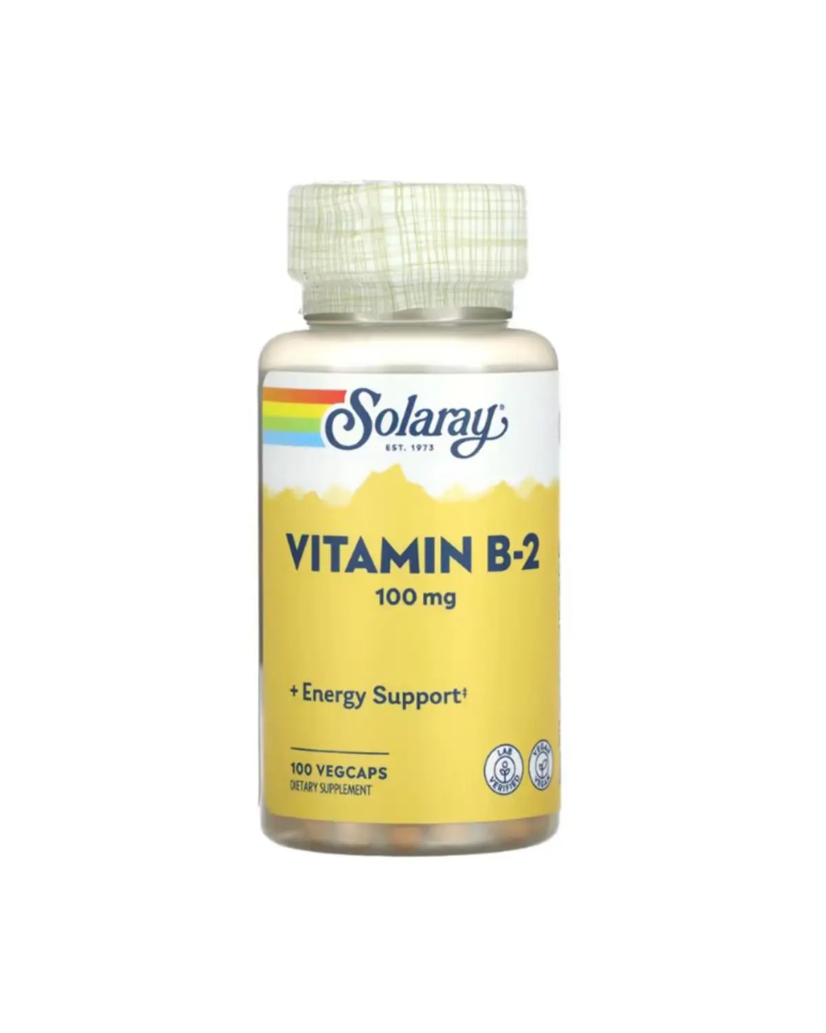Вітамін B2 100 мг | 100 кап Solaray 20205130