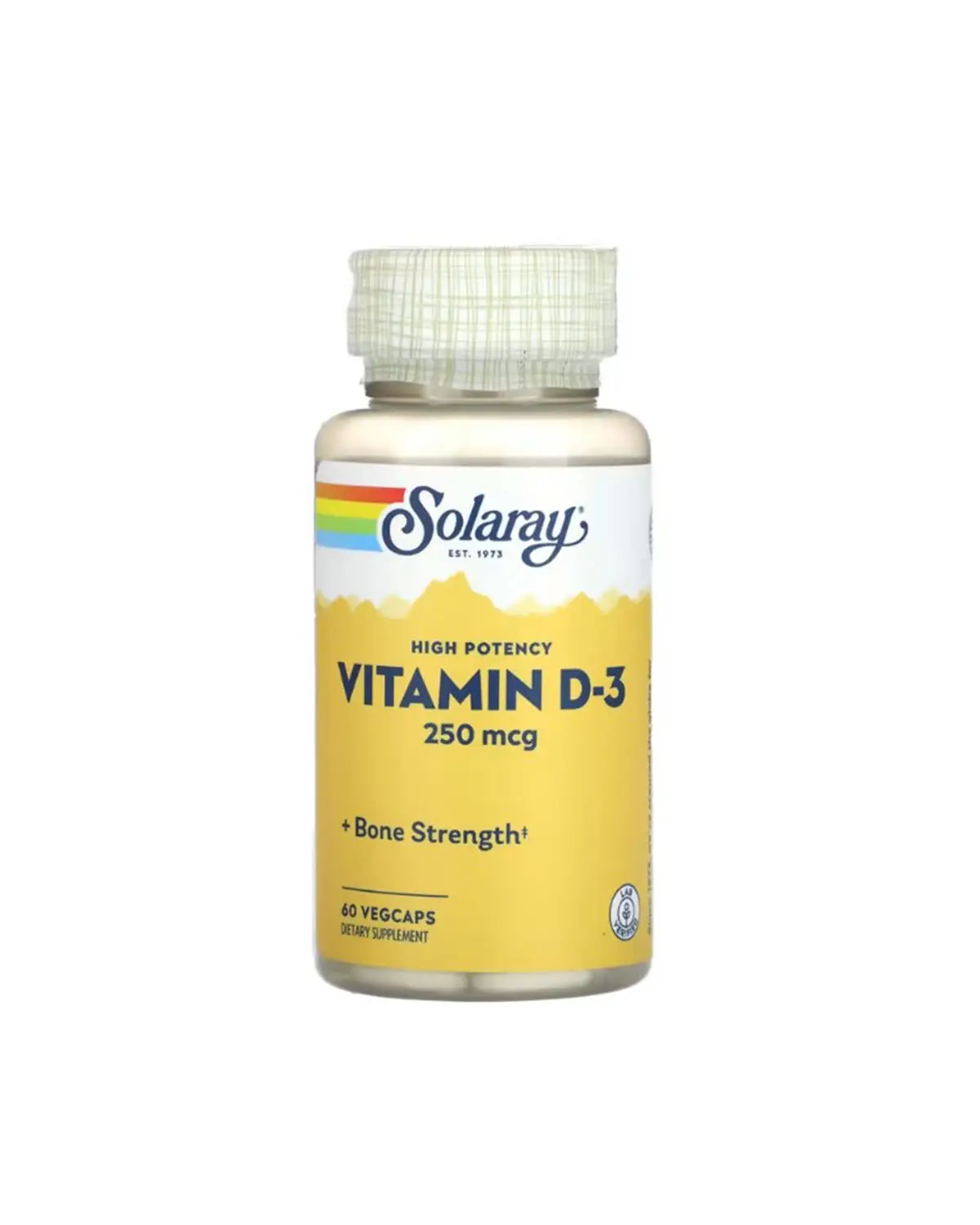 Витамин D3 250 мкг | 60 кап Solaray 20205131