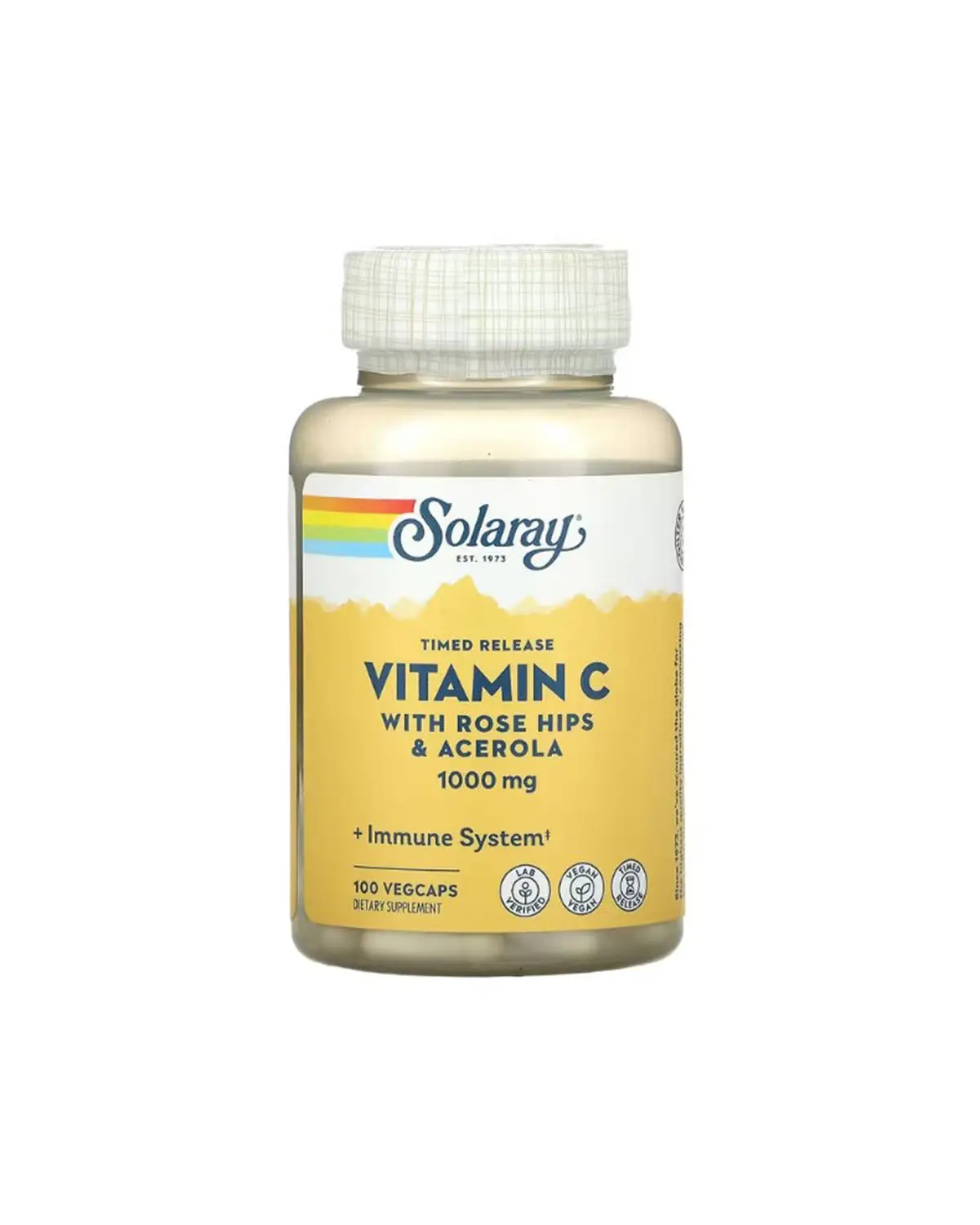 Витамин C двухфазное высвобождение 1000 мг | 100 кап Solaray 20205133