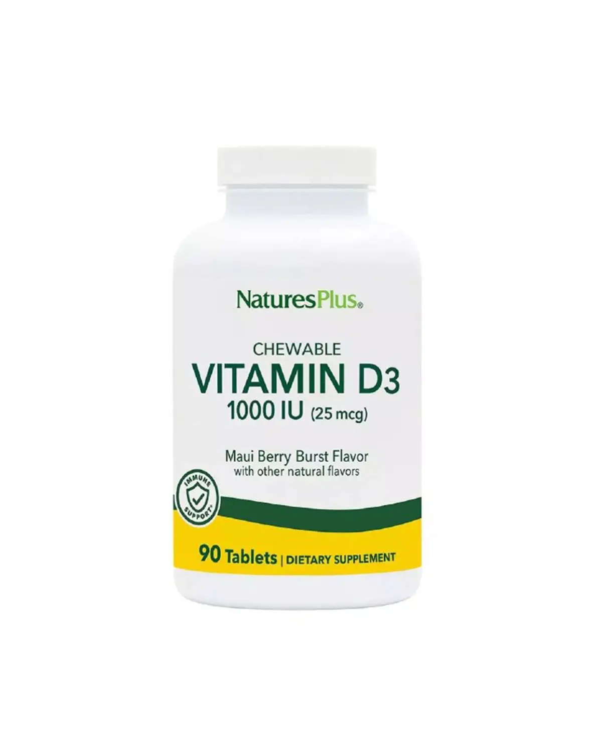 Витамин D3 1000 МЕ вкус ягод | 90 жев таб Natures Plus 20205316