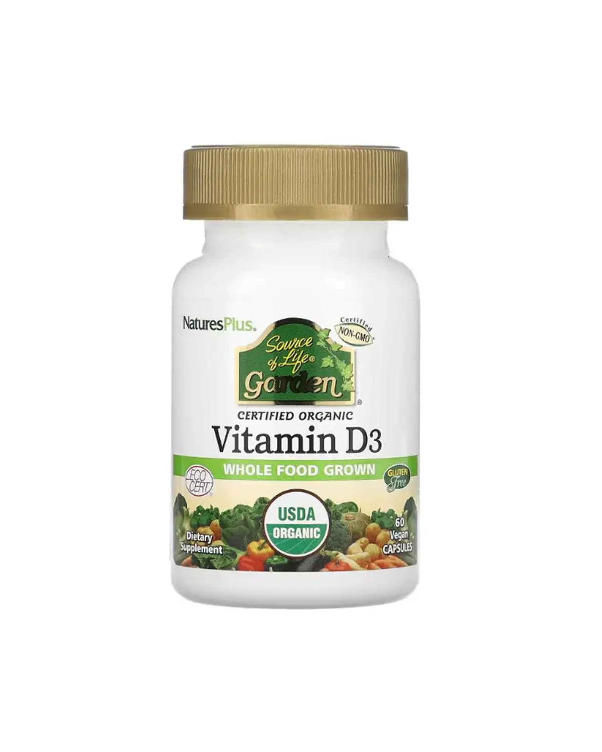 Вітамін D3 5000 МО органічний | 60 кап Natures Plus 20205389