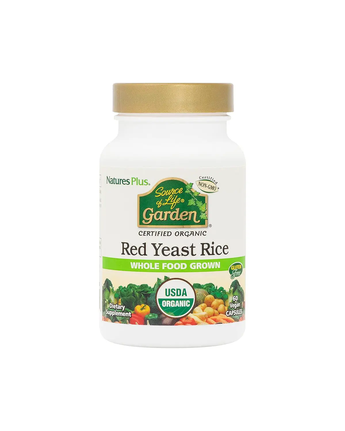 Красный дрожжевой рис органический | 60 кап Natures Plus 20205391