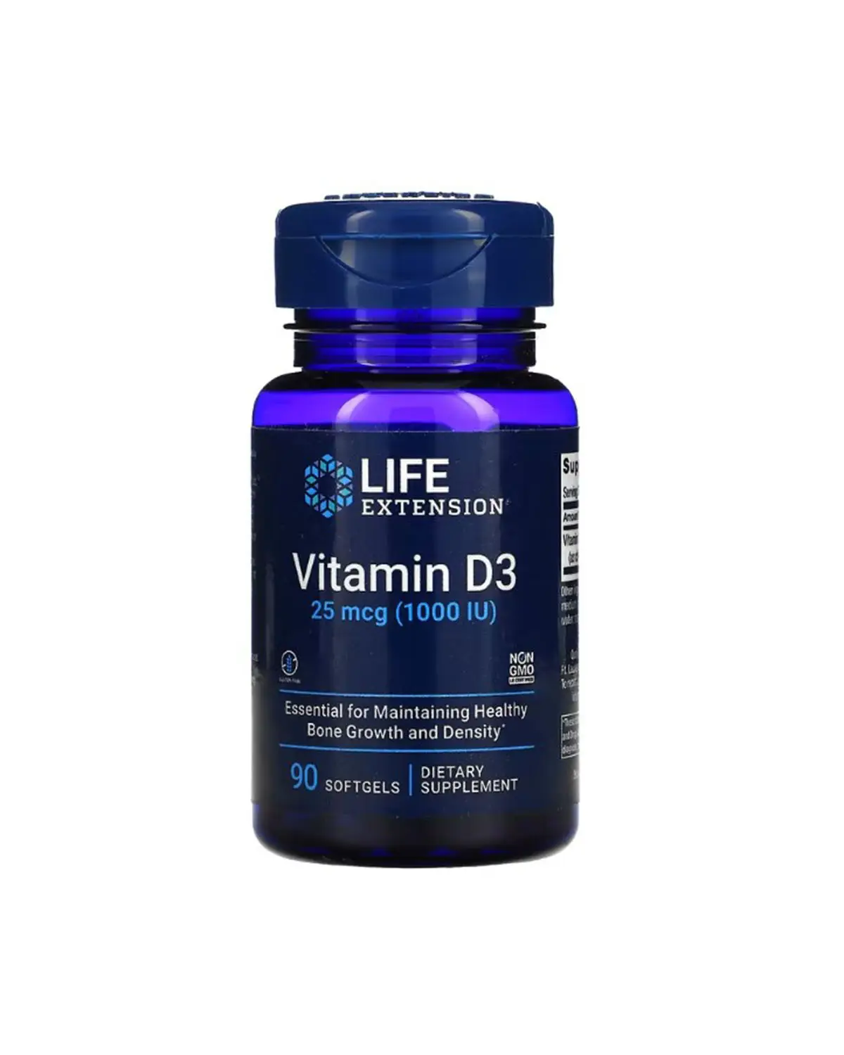 Вітамін D3 1000 МО | 90 кап Life Extension 20205438