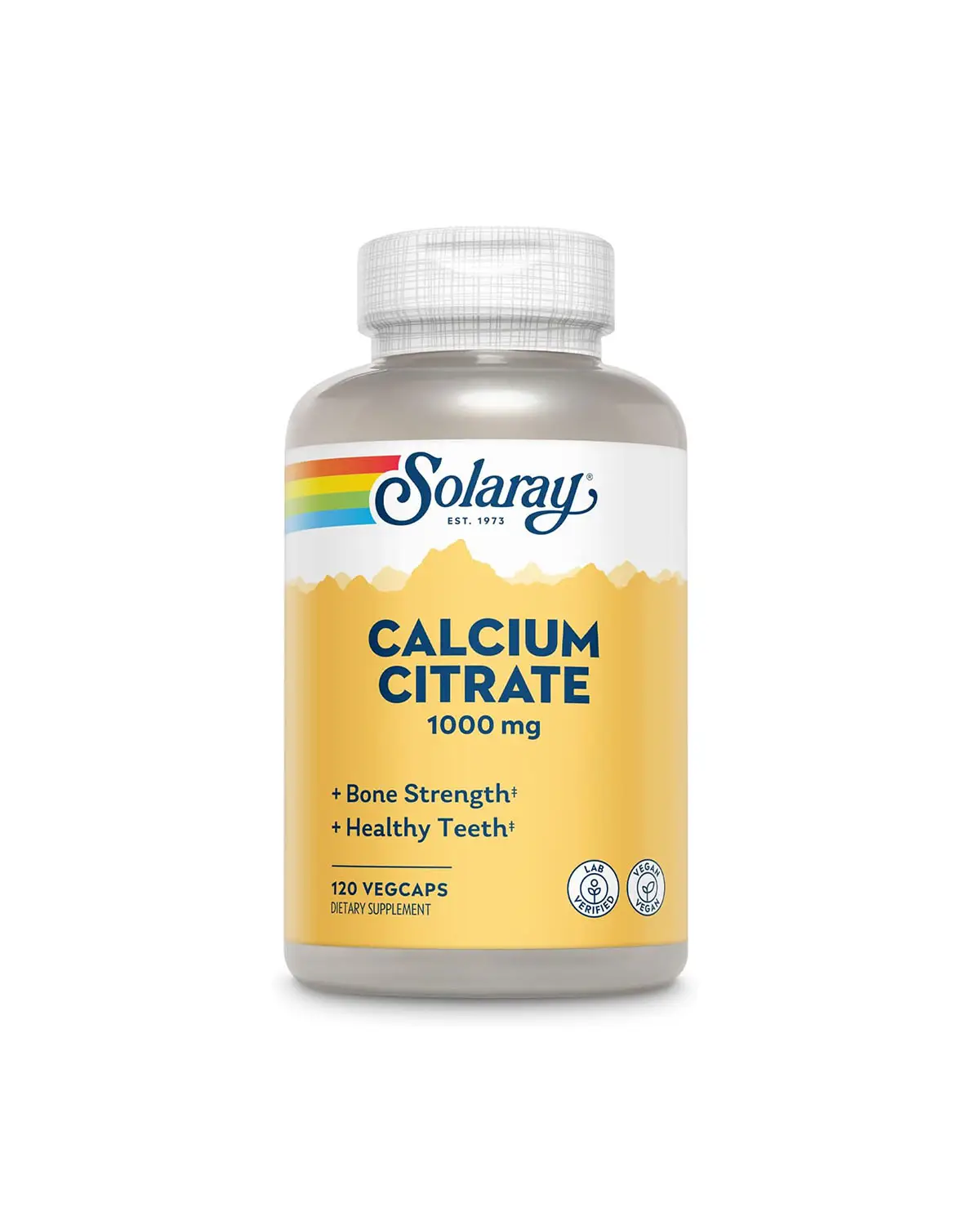 Кальцій цитрат 1000 мг | 120 кап Solaray 20205458