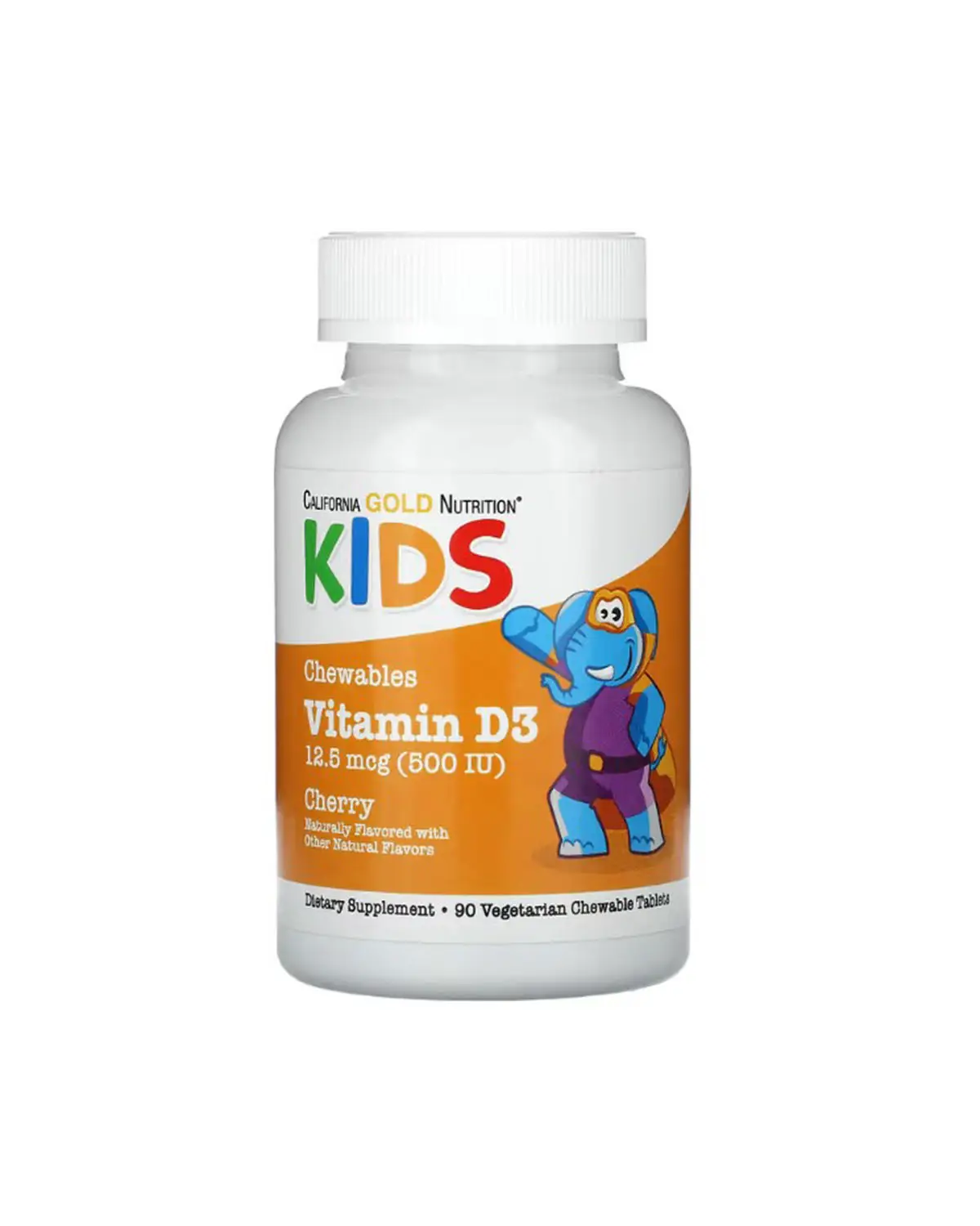 Вітамін D3 для дітей 500 МО | 90 таб California Gold Nutrition 20205543