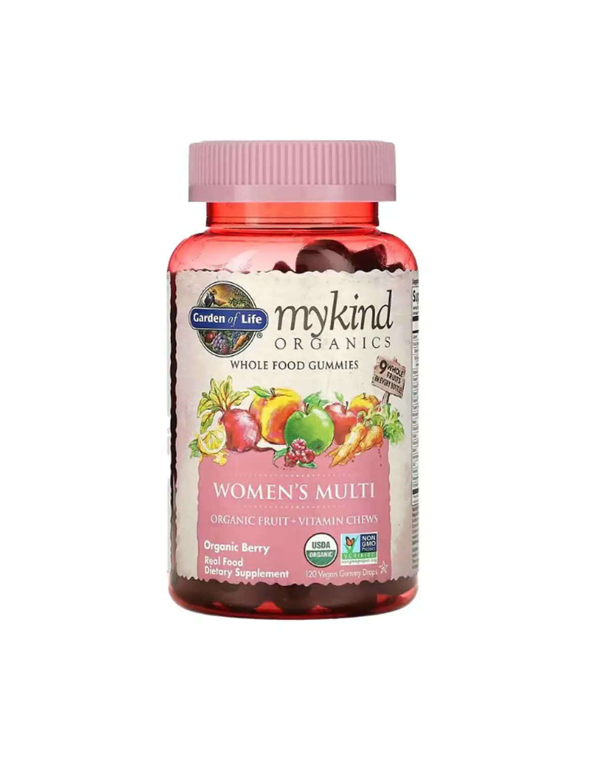 Мультивитамины для женщин вкус ягод | 120 жев таб Garden of Life 20205594