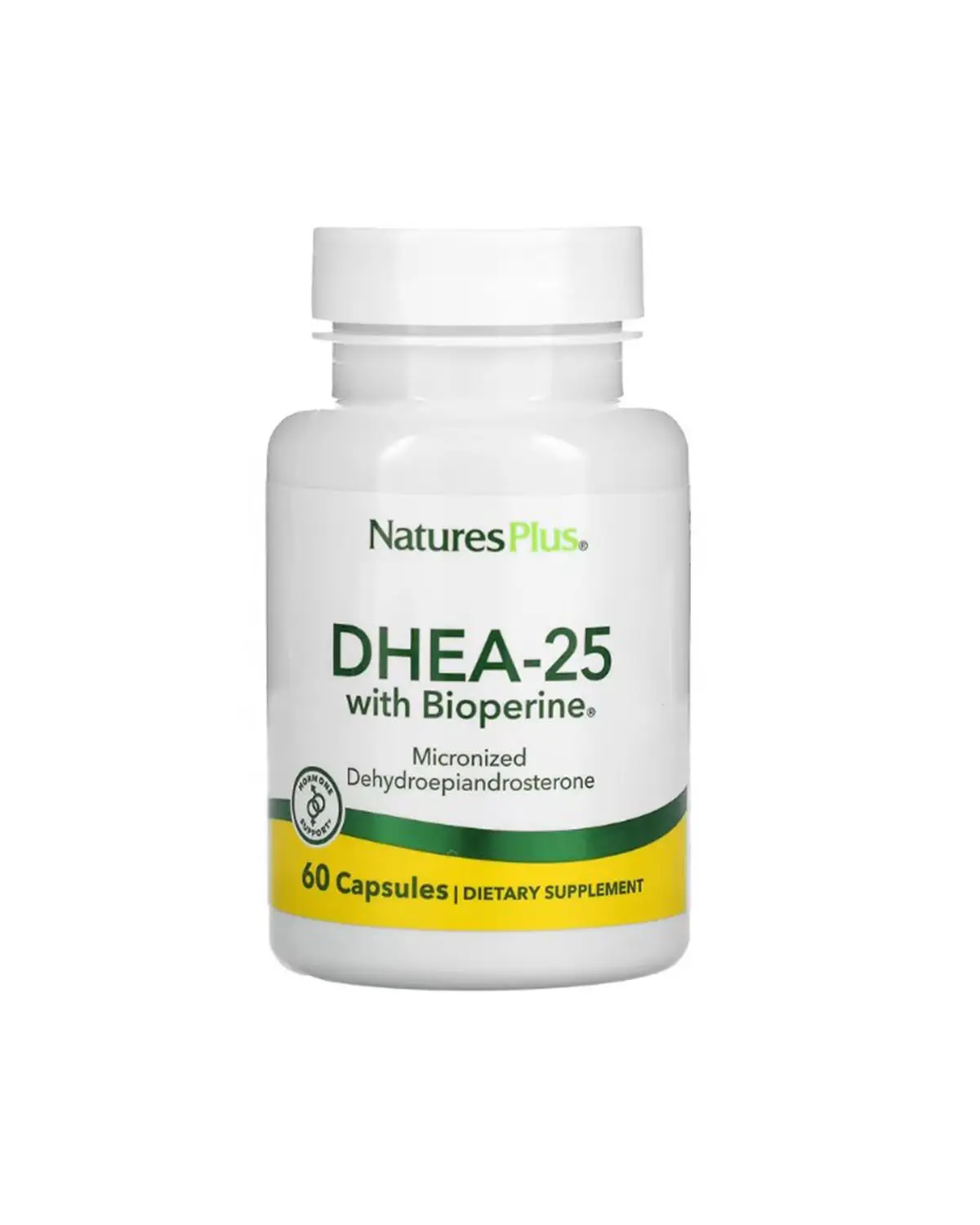 ДГЕА (DHEA) з біоперином 25 мг | 60 кап Natures Plus 20205686