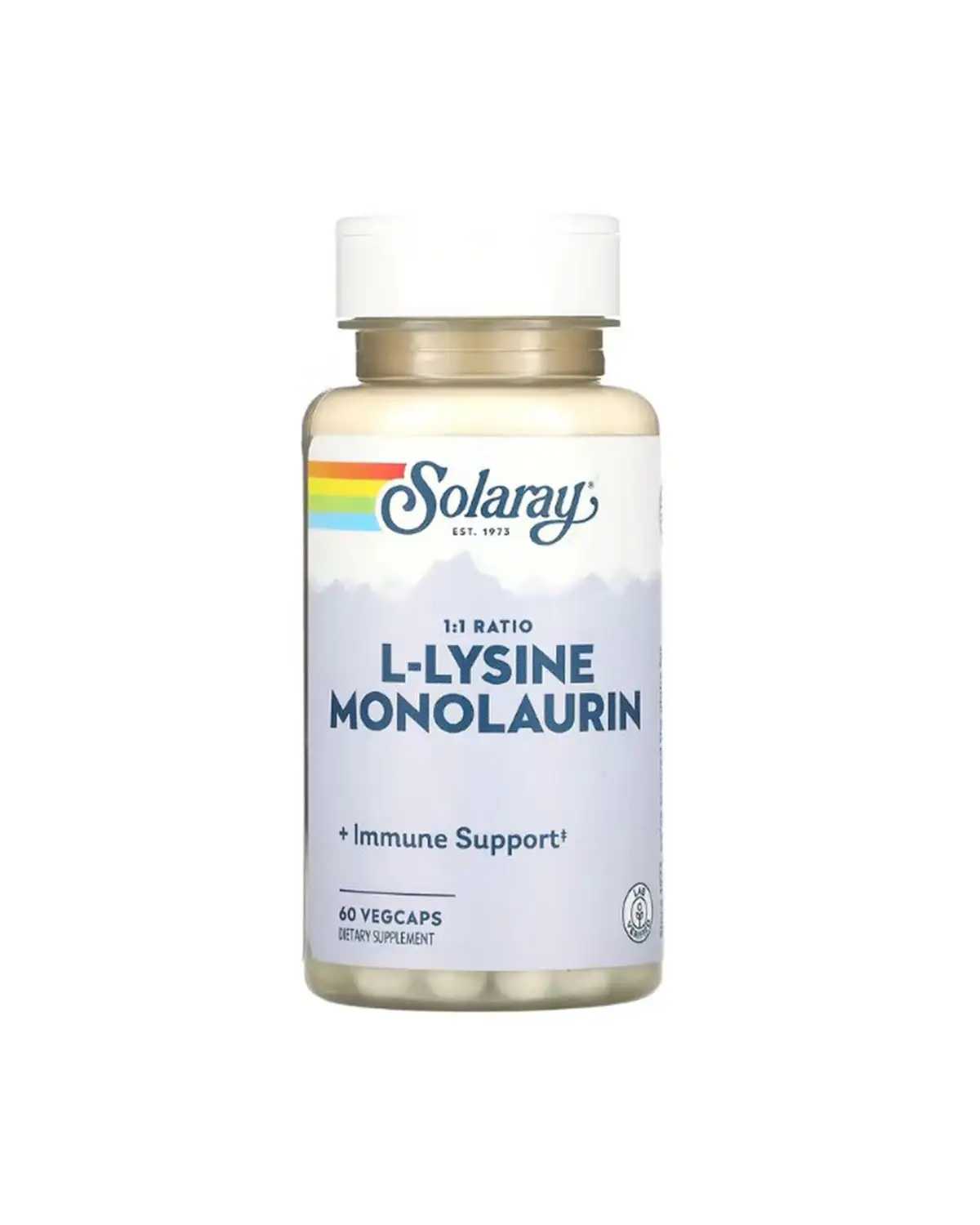 L-лізин Монолаурин | 60 кап Solaray 20205698