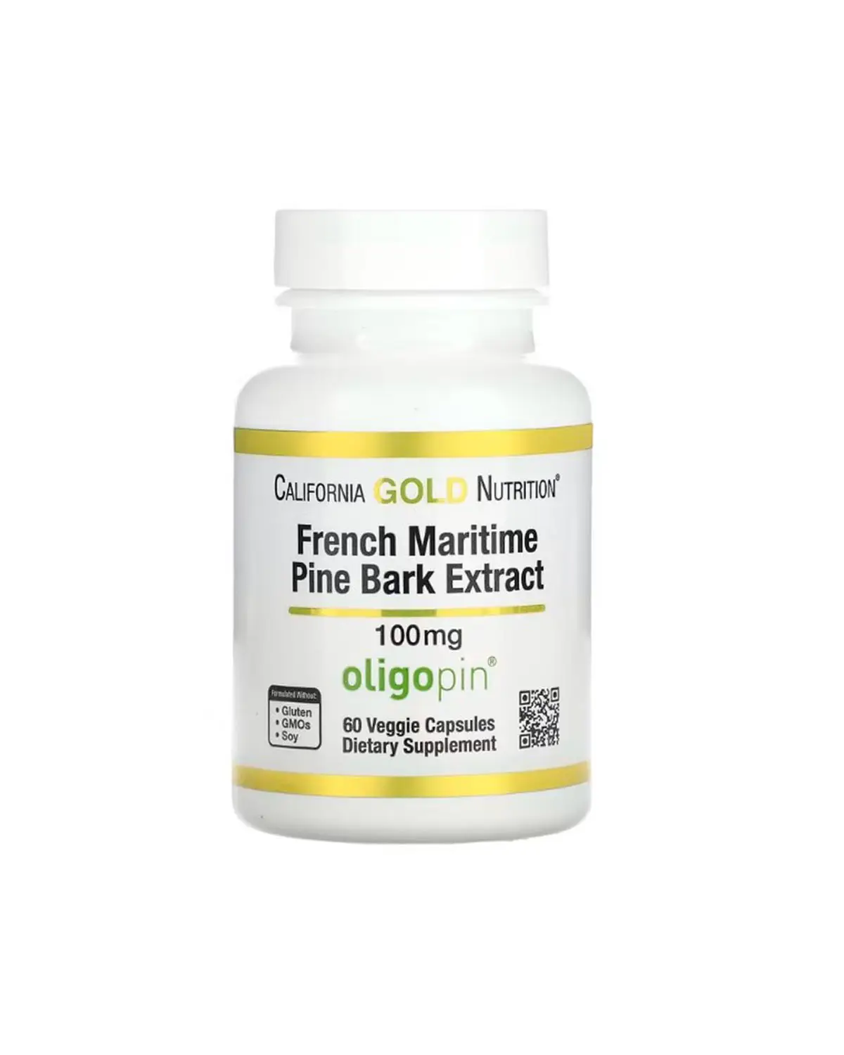 Екстракт кори французької приморської сосни 100 мг | 60 кап California Gold Nutrition 20205847