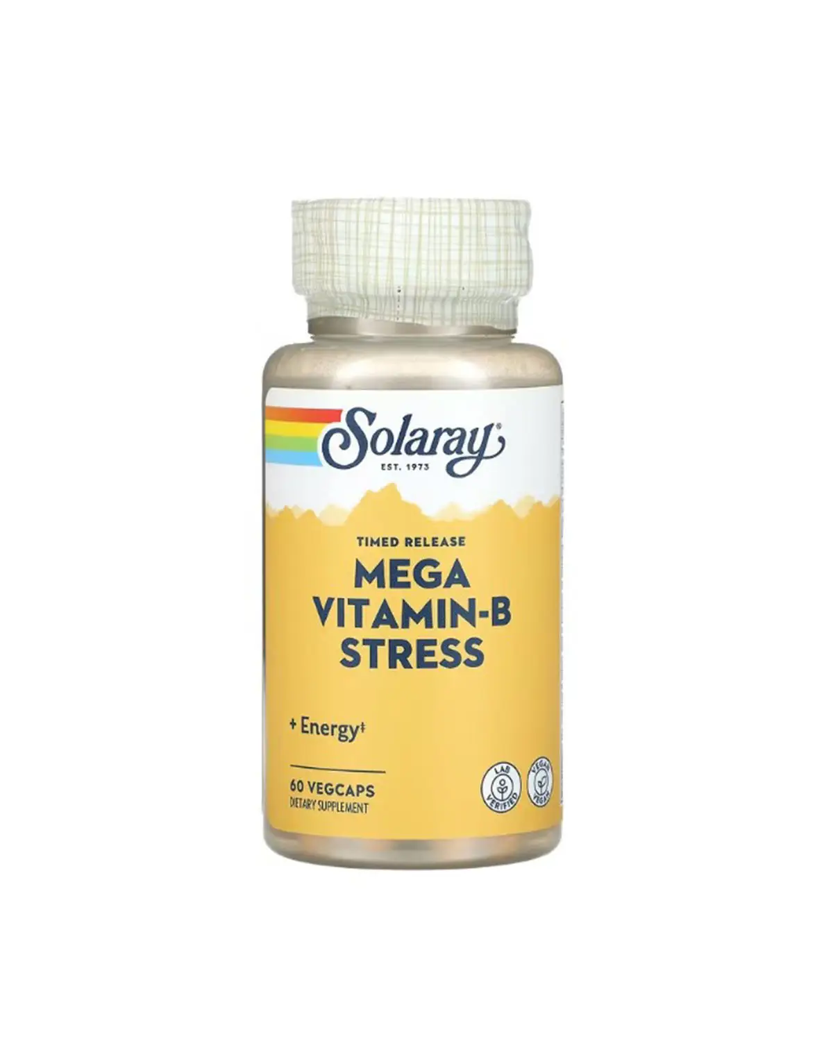 Комплекс витаминов B для снятия стресса | 60 кап Solaray 20205860