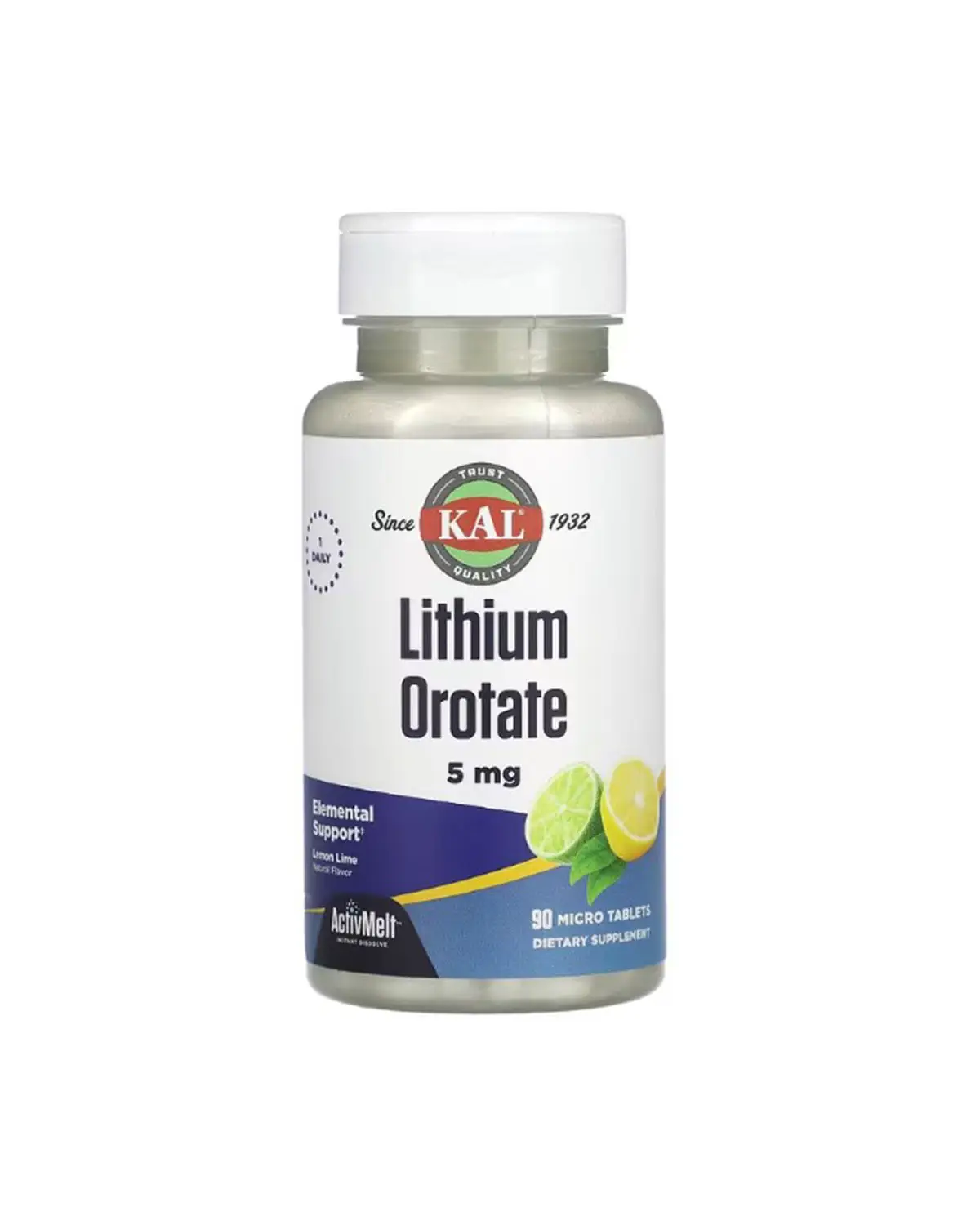 Литий оротат 5 мг вкус лимона и лайма | 90 микротаб KAL 20205942
