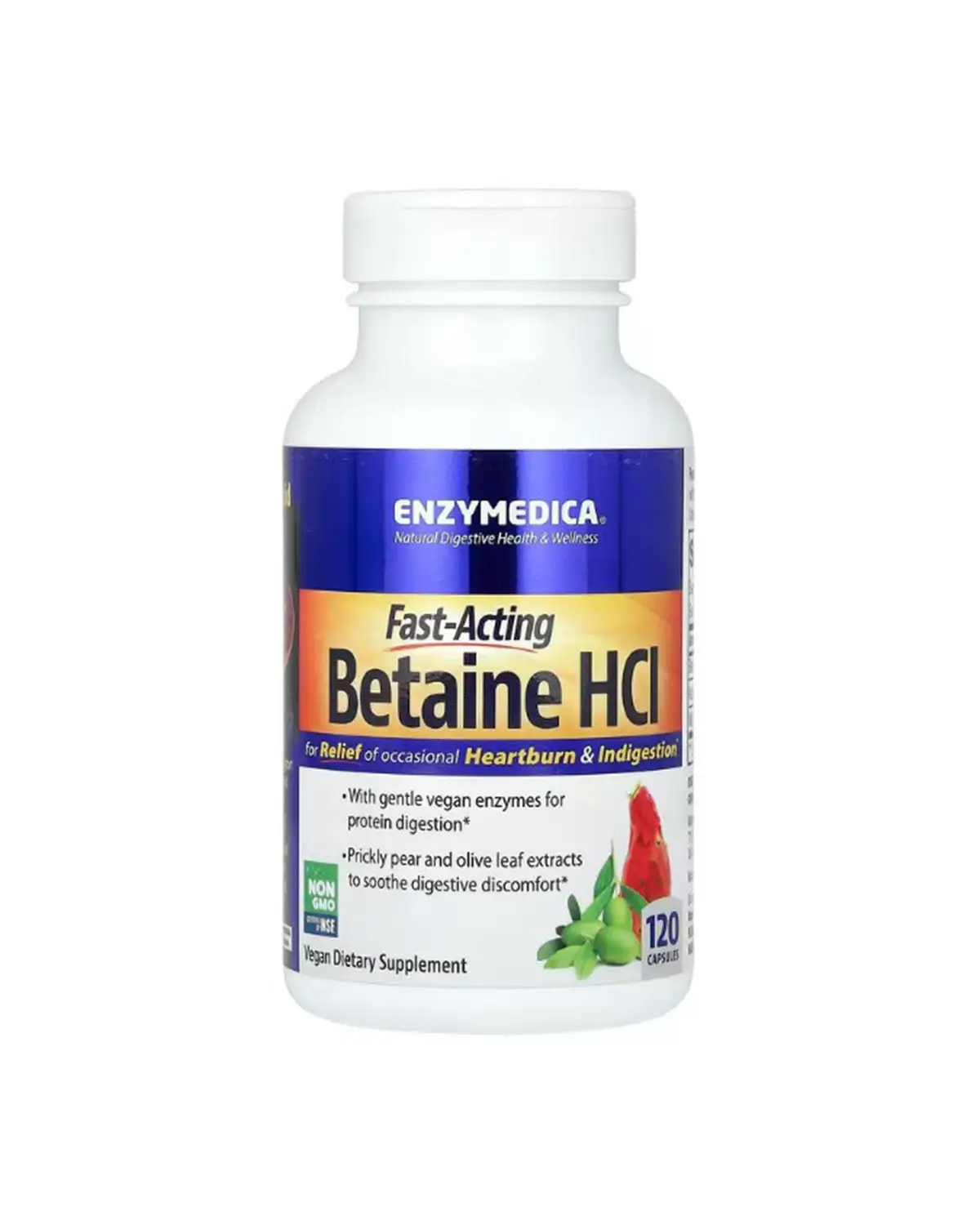 Бетаин HCI 1300 мг | 120 кап Enzymedica 20205950