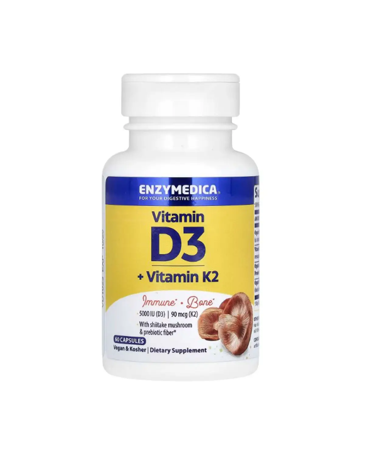 Витамин D3 + K2 | 60 кап Enzymedica 20205952