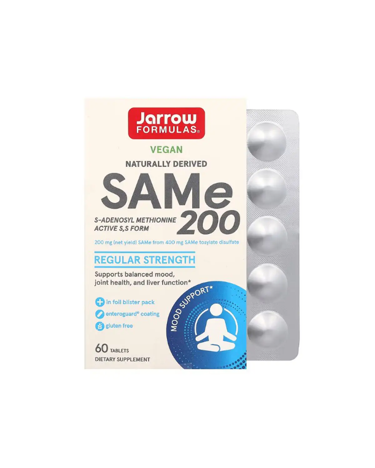 SAM-e (дисульфат тозилат) 200 мг | 60 таб Jarrow Formulas 20206132