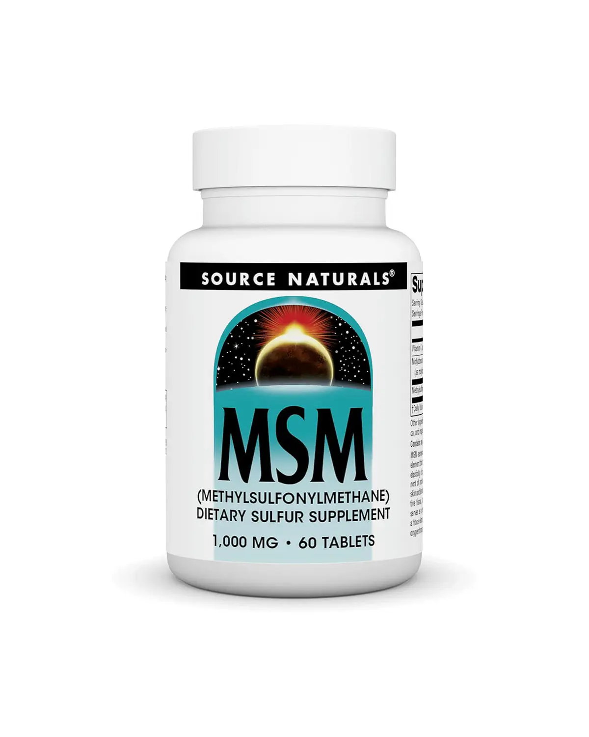 МСМ 1000 мг с витамином С - 60 таб Source Naturals 20206216