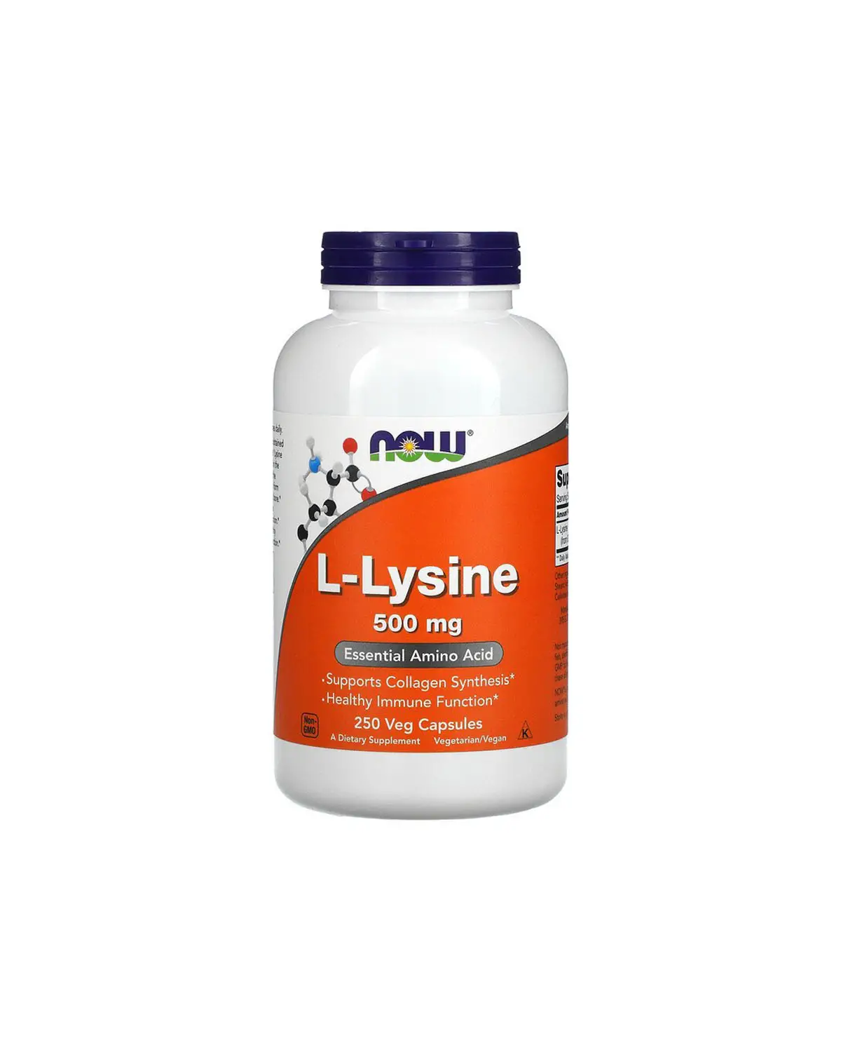 L-Лізин 500 мг - 250 кап Now Foods 20300284