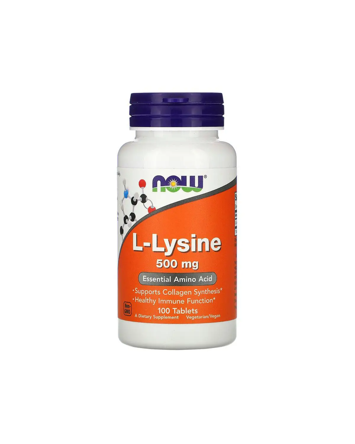 L-Лизин 500 мг - 100 таб Now Foods 20300351