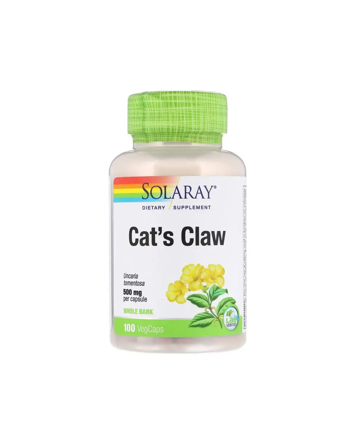 Котячий кіготь 500 мг | 100 кап Solaray 20300617