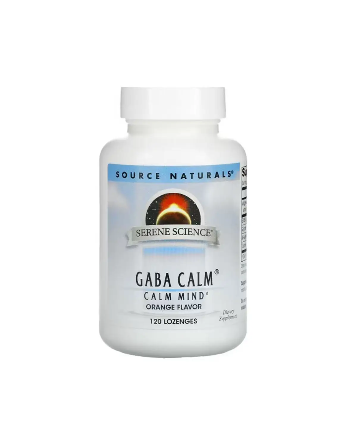 Гамма-аминомасляная кислота (GABA) - 120 таб для рассасывания Source Naturals 20301173