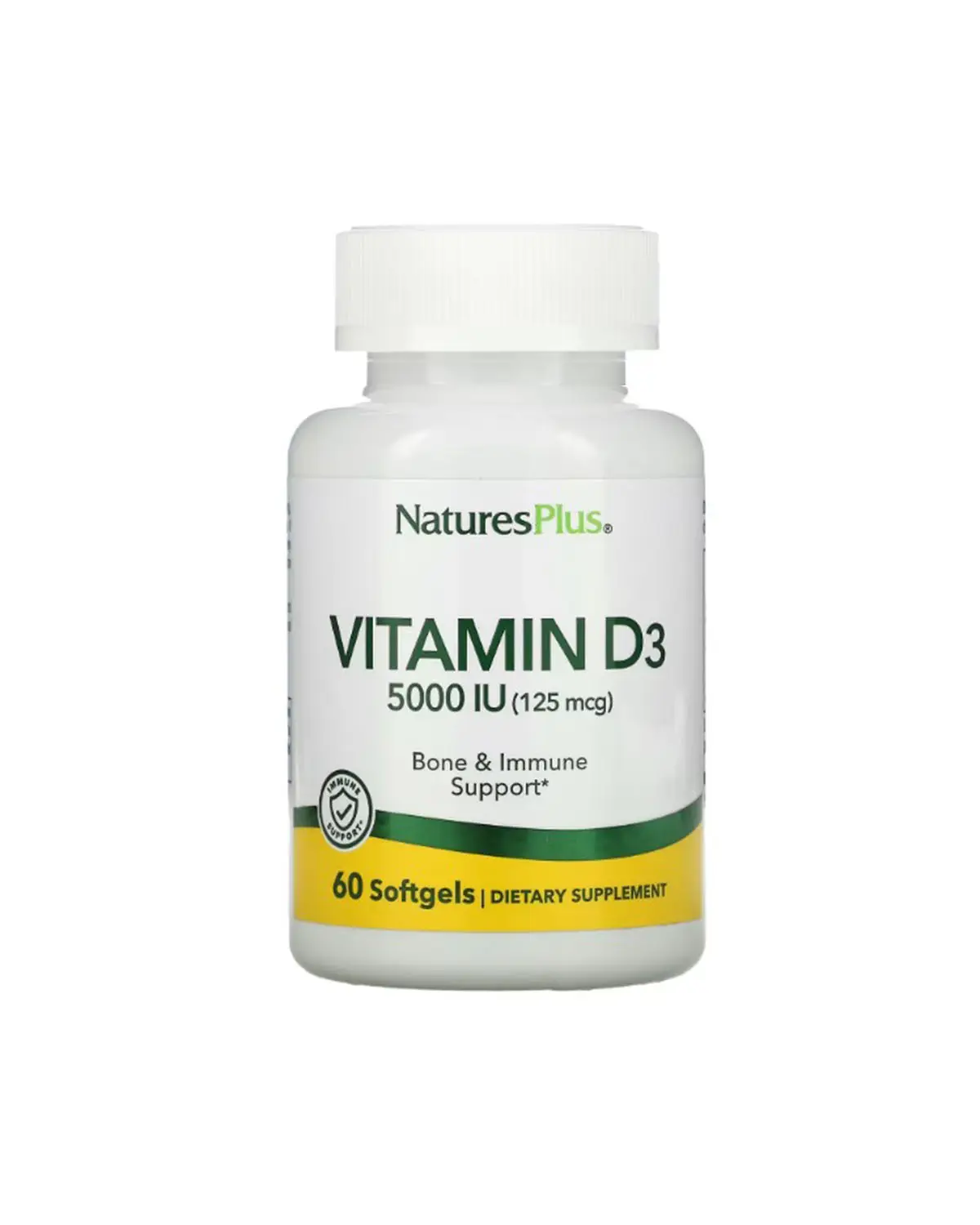 Вітамін D3 5000 МО - 60 кап Nature's Plus 20301235