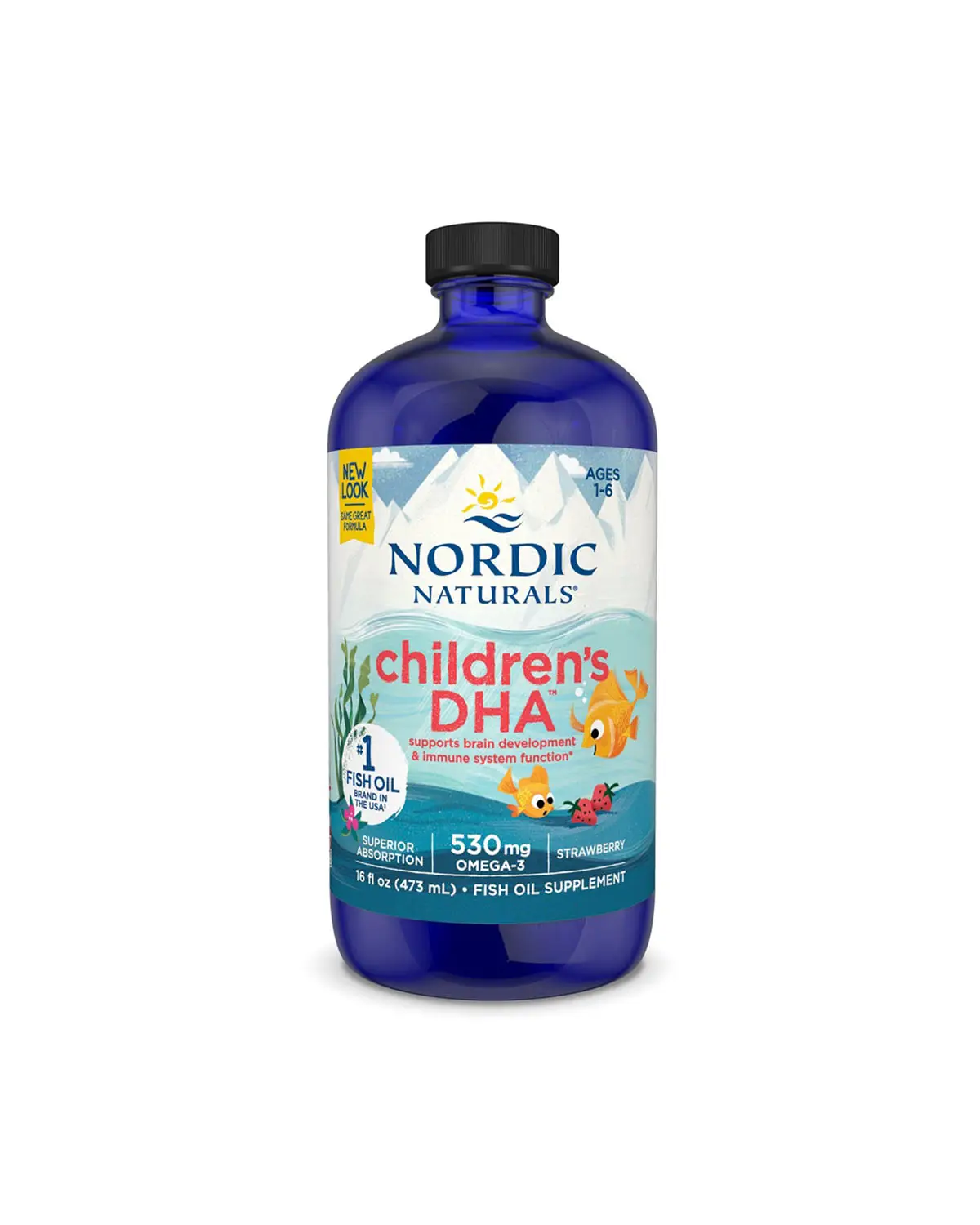 Омега-3 ДГК для дітей смак полуниці 530 мг - 473 мл Nordic Naturals 20301348