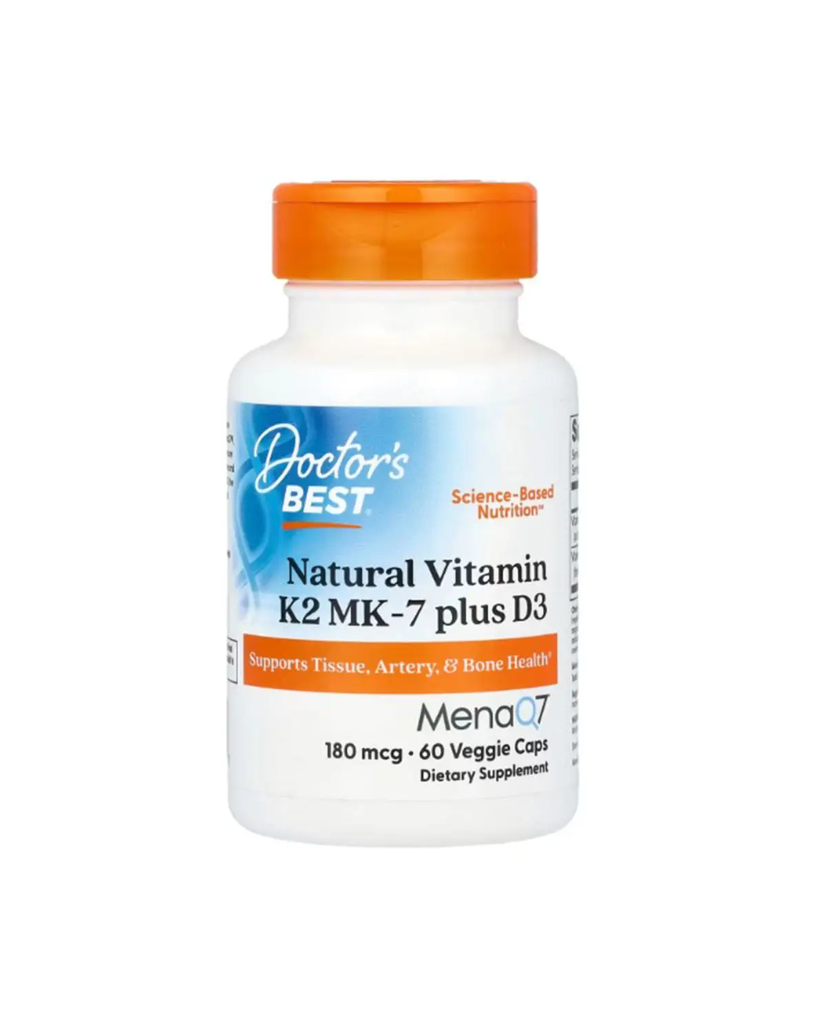 Витамин К2 (МК-7 ) + D3 180 мкг - 60 кап Doctor's Best 20301464