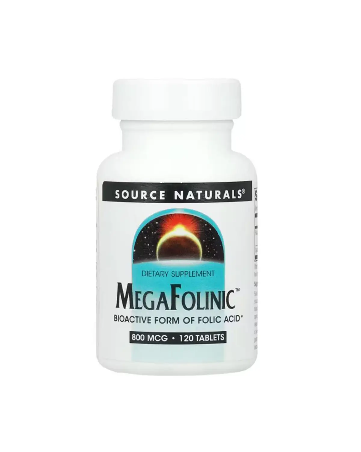 Фолієва кислота (В9) 800 мкг - 120 таб Source Naturals 20301476