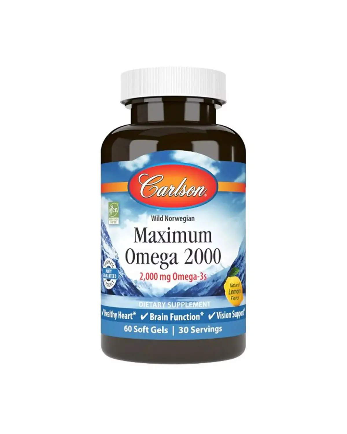 Омега-3 2000 мг лимон - 60 кап Carlson 20301479