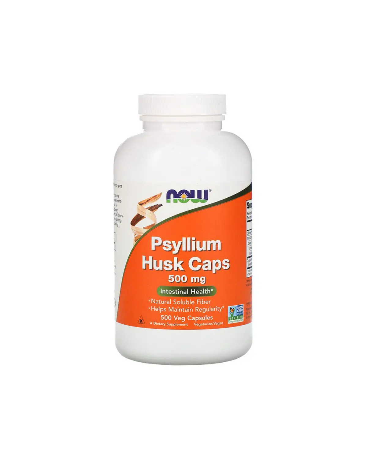 Псиліум (подорожник) 500 мг - 500 кап Now Foods 20301645
