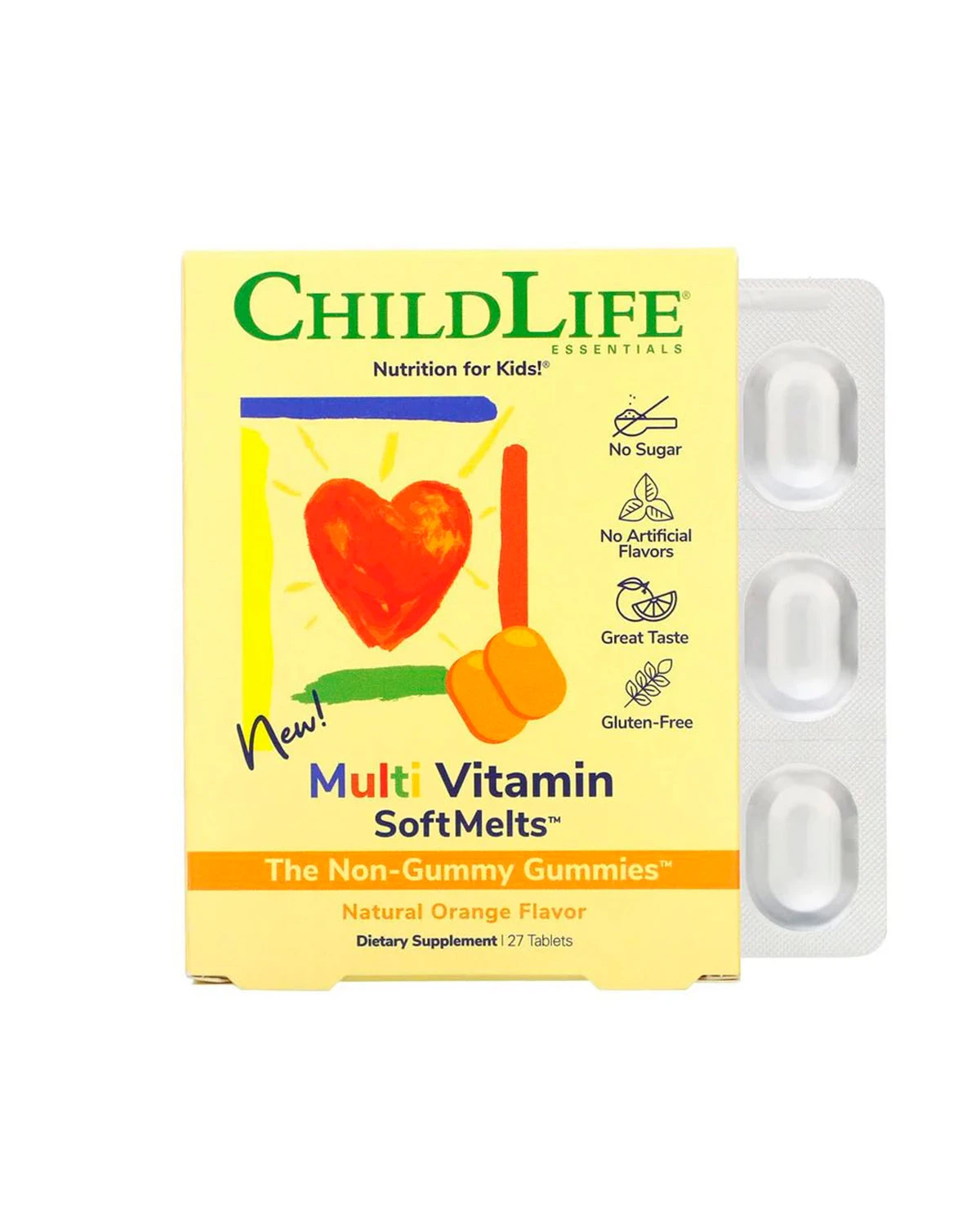 Мультивітаміни для дітей смак апельсина - 27 таб ChildLife 20400152
