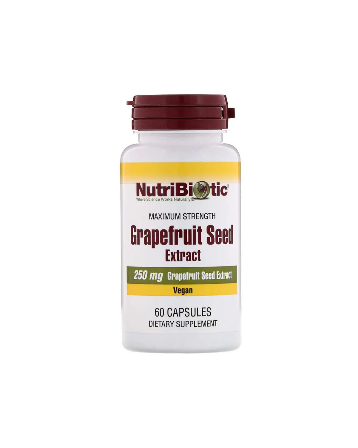 Экстракт семян грейпфрута 250 мг - 60 кап NutriBiotic 20400229