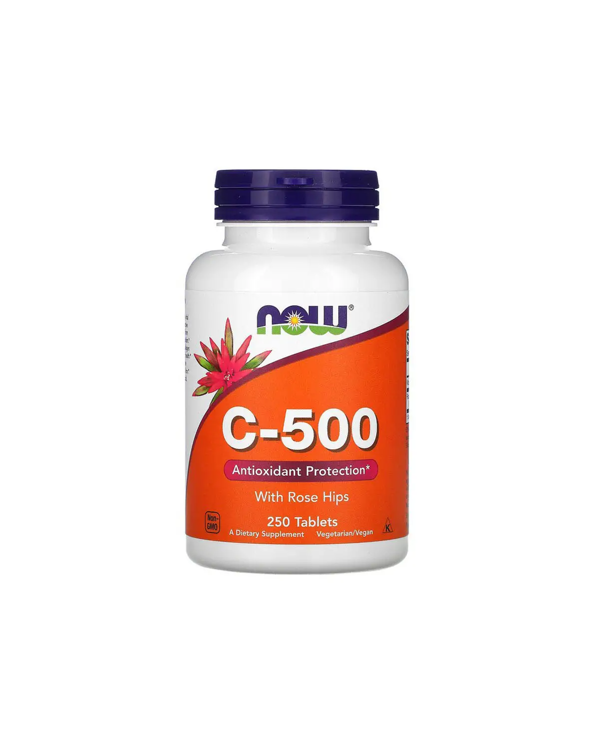 Вітамін C- 500 з шипшиною - 250 таб Now Foods 20400284