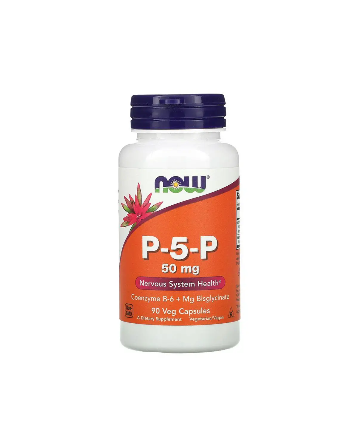 P-5-P (вітамін В6 піроксидаль-5-фосфат) 50 мг - 90 кап Now Foods 20400299