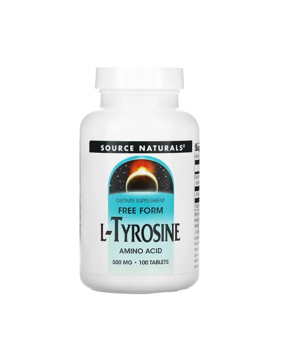L-Тирозин 500 мг - 100 таб Source Naturals 20400342
