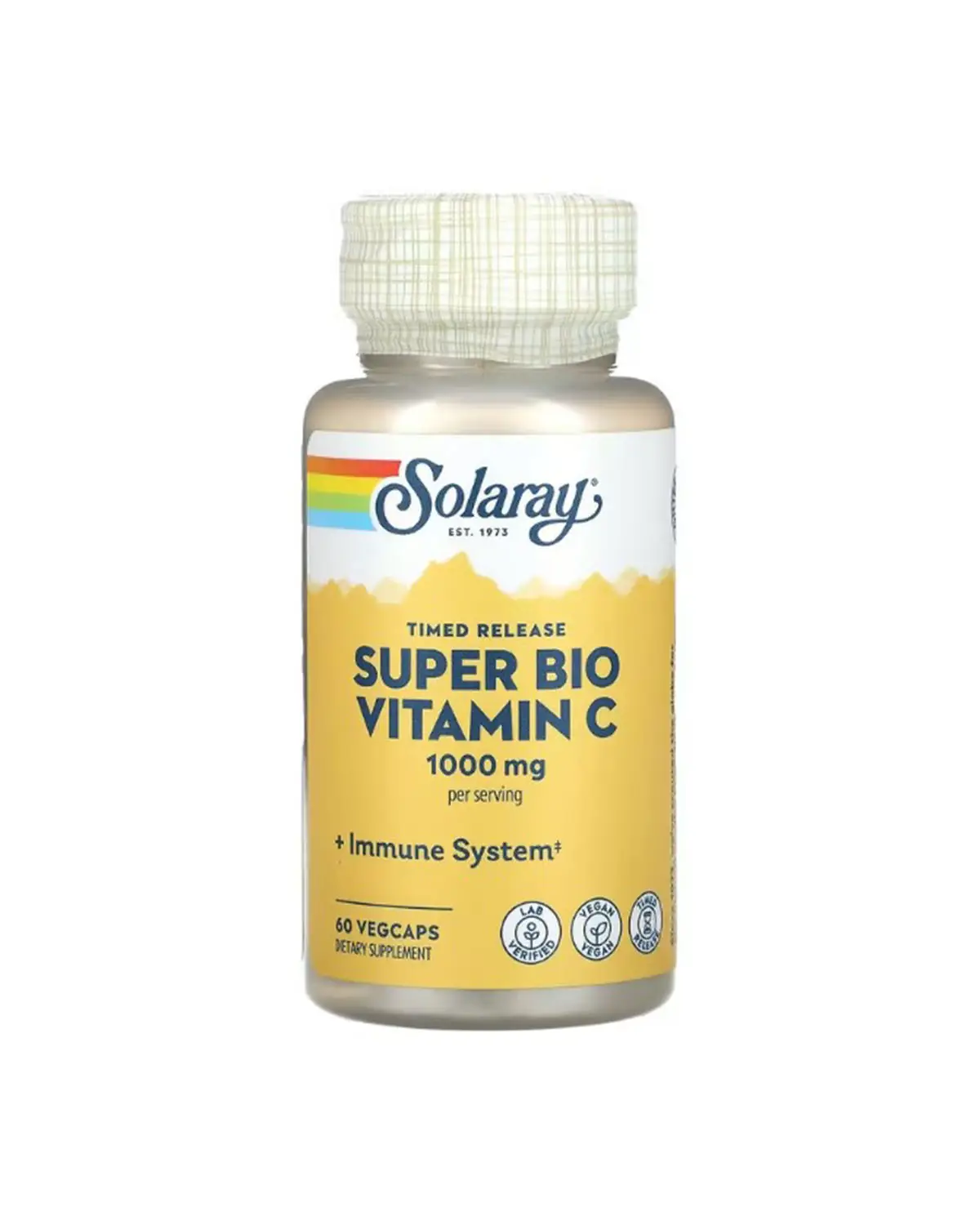 Витамин C буферизованный 1000 мг - 60 кап Solaray 20400432