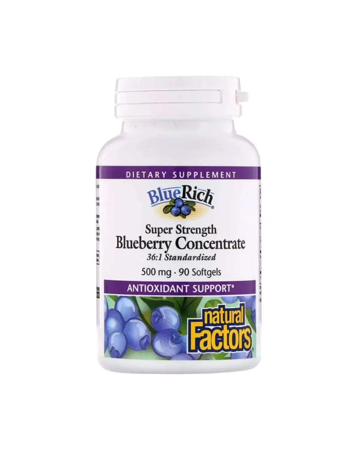 Концентрат черники 500 мг - 90 кап Natural Factors 20400453