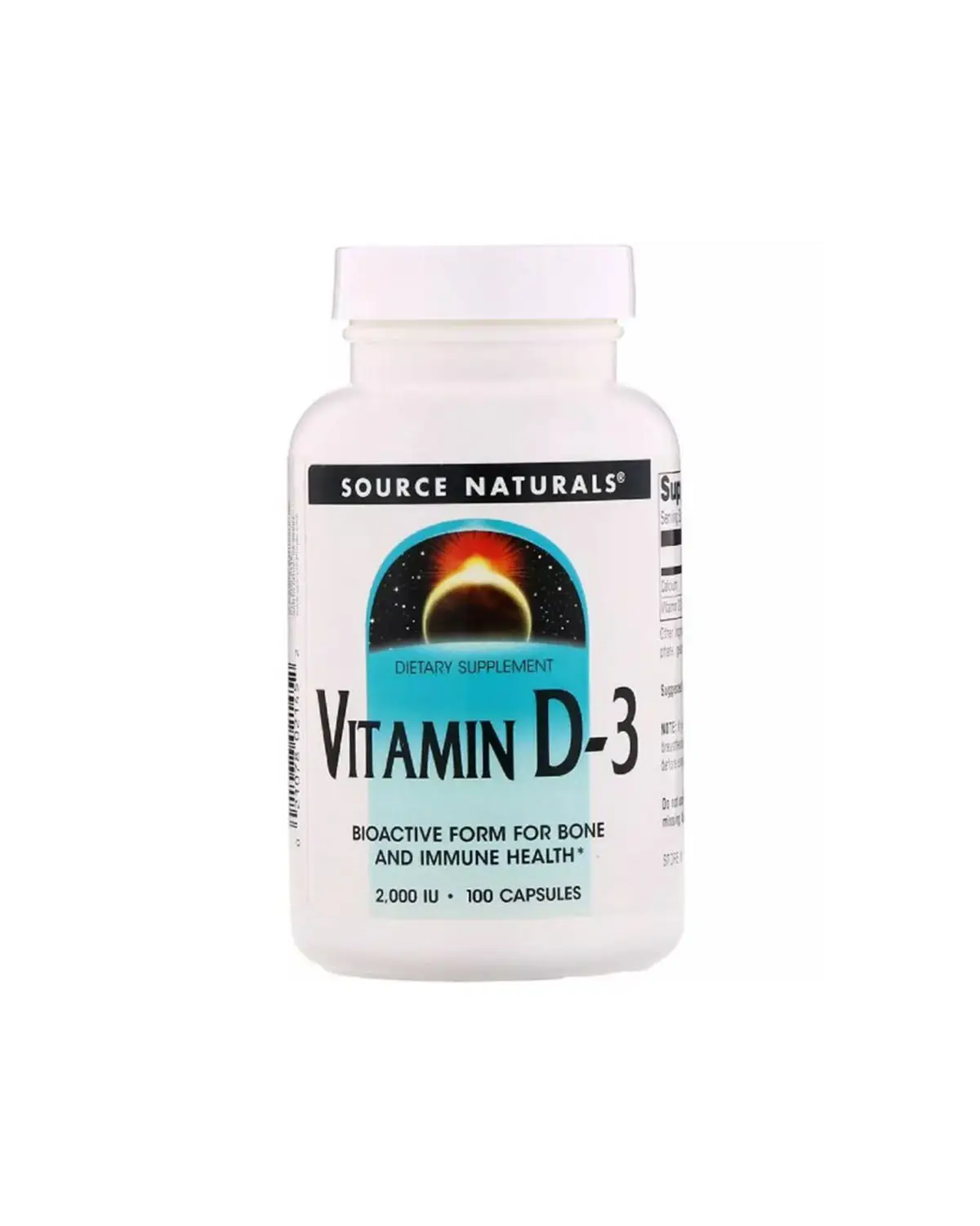 Вітамін D3 2000 МО - 100 кап Source Naturals 20400462