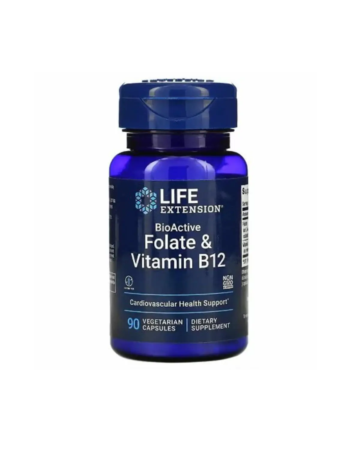 Фолиевая кислота и В12 - 90 кап Life Extension 20400520