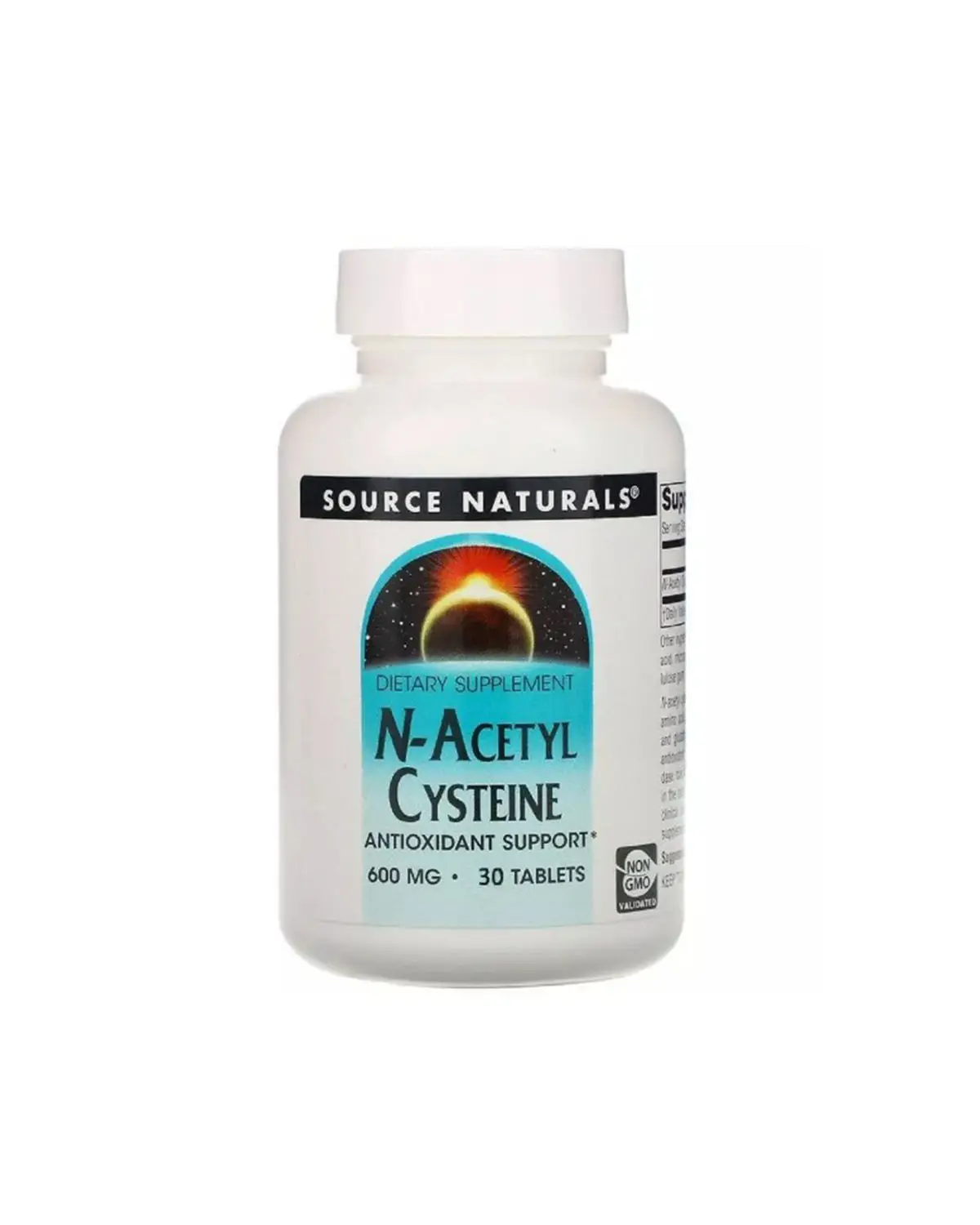 NAC (N-Ацетил-L-Цистеїн) 600 мг - 30 таб Source Naturals 20400552